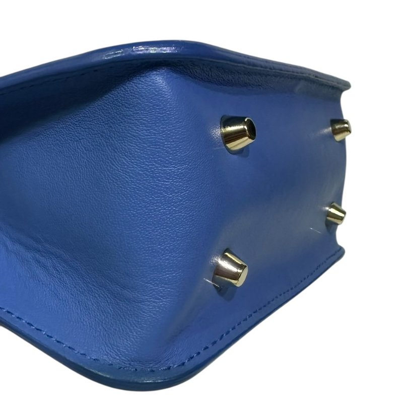 【美收精品】FURLA藍色彩虹肩背包 4-322-6