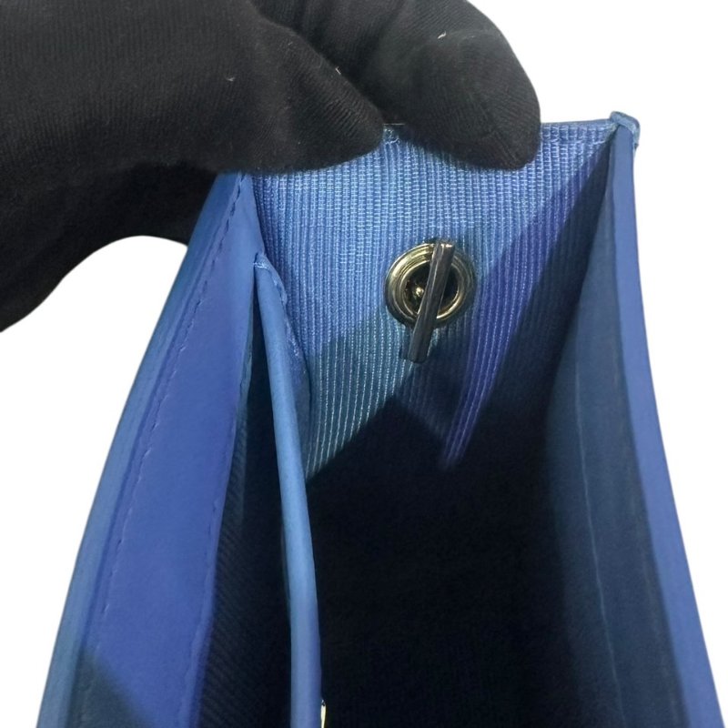 【美收精品】FURLA藍色彩虹肩背包 4-322-10