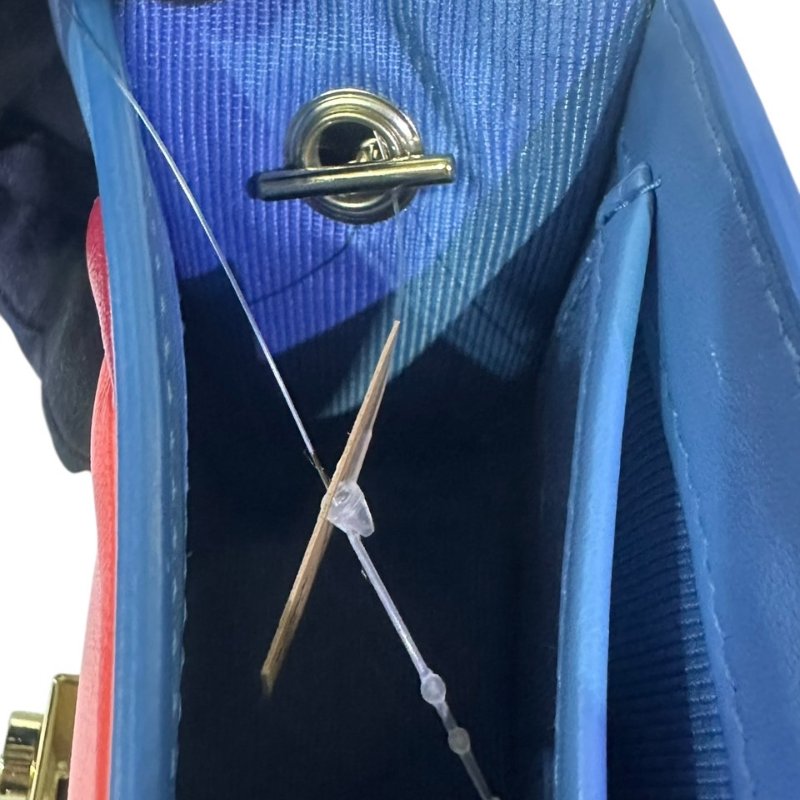 【美收精品】FURLA藍色彩虹肩背包 4-322-11