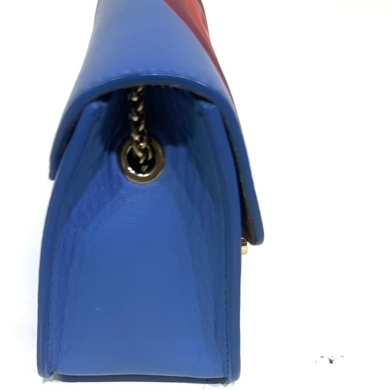 【美收精品】FURLA藍色彩虹肩背包 4-322-16