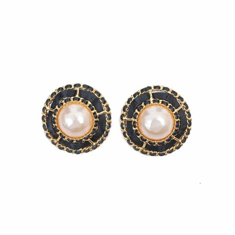 GOYARD BohemeHoboBag子母腋下包綠色PVC銀扣耳環