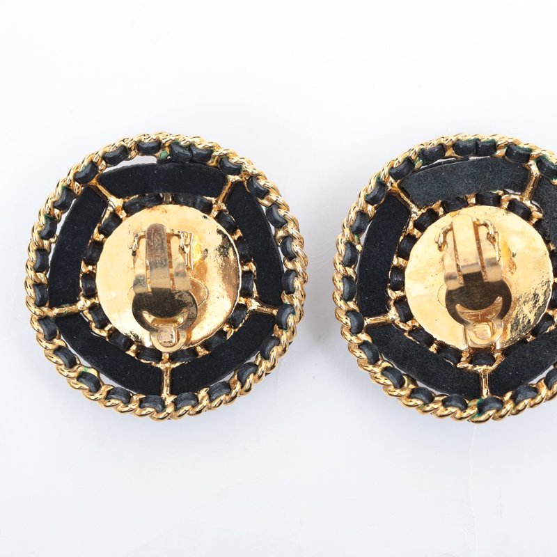 GOYARD BohemeHoboBag子母腋下包綠色PVC銀扣耳環-2