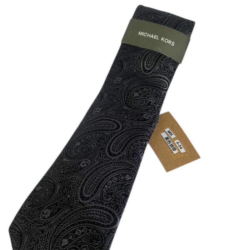 【美收精品】MICHAEL KORS 黑色領帶 4-54-1