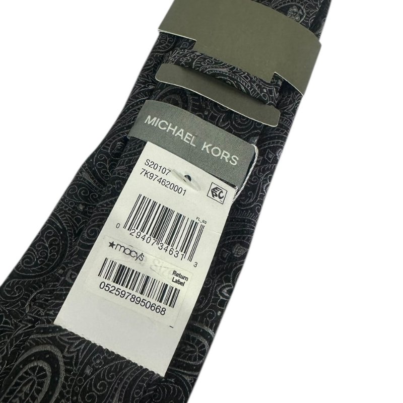 【美收精品】MICHAEL KORS 黑色領帶 4-54-4