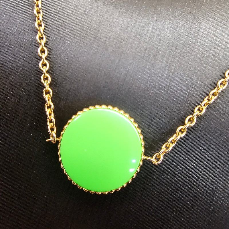 [少見美品❣️] Dior RosedesVents黃K金綠孔雀石單鑽八芒星手鍊-6