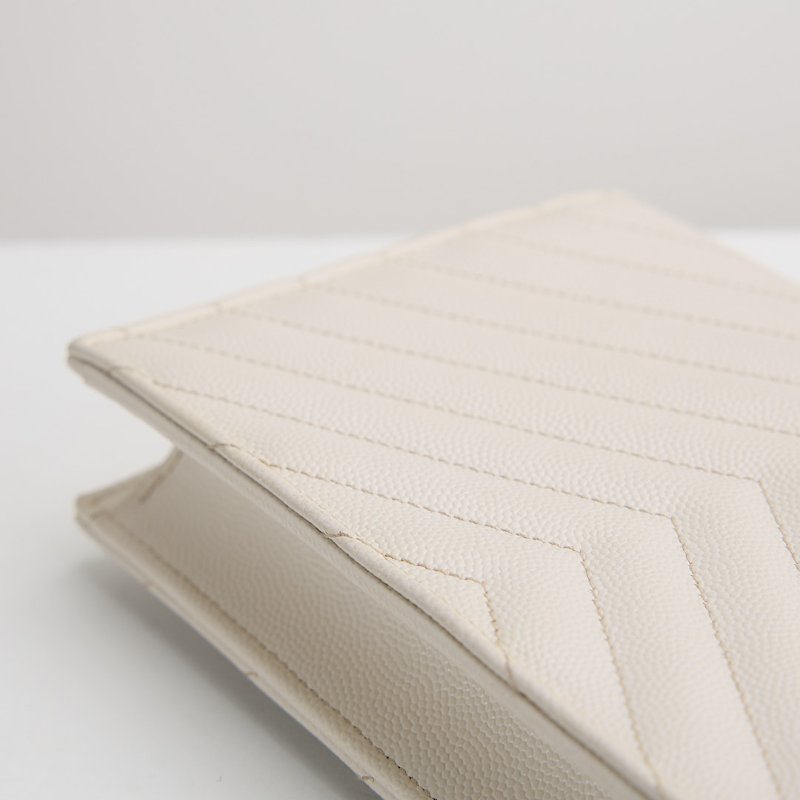 二手 YSL woc 小款信封包/白色銀扣-16