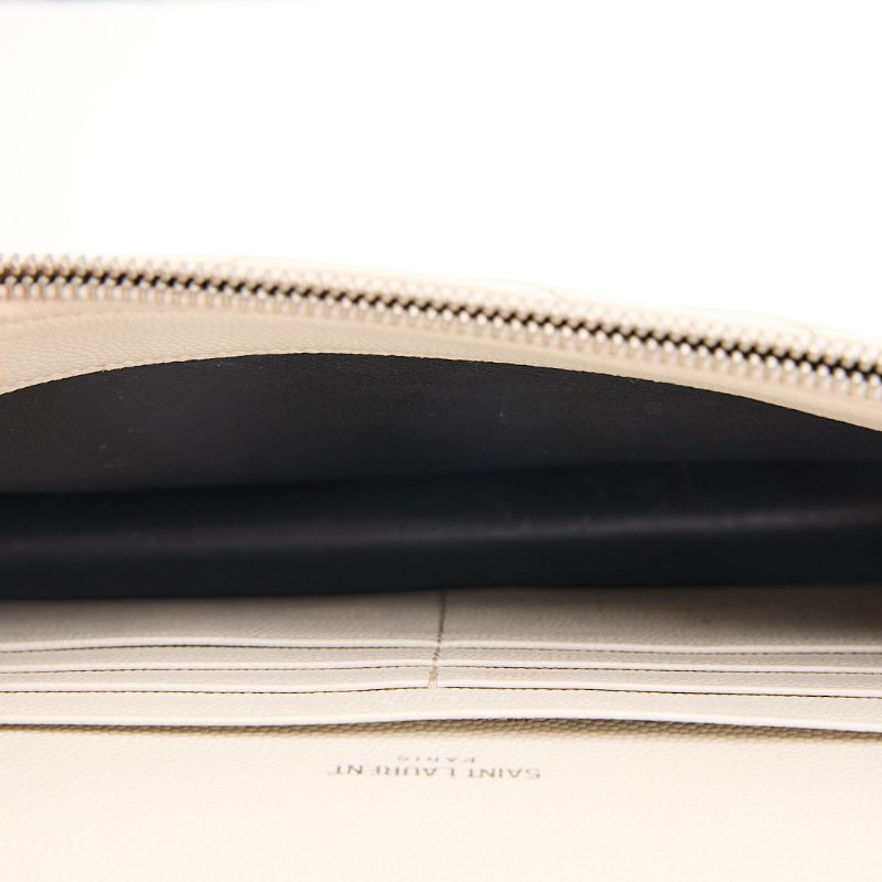 二手 YSL woc 小款信封包/白色銀扣-21