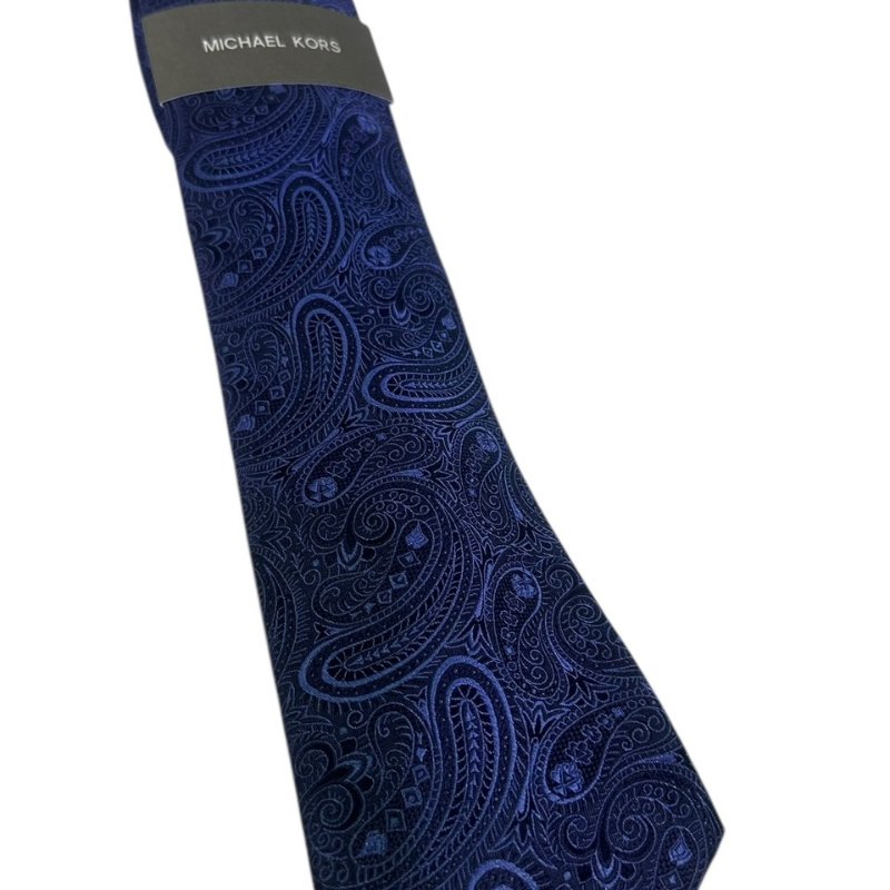 【美收精品】MICHAEL KORS 寶藍色領帶 4-53-1