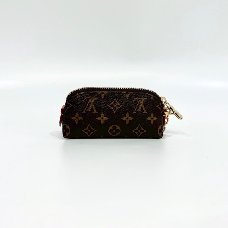 LV原花唇膏彩妝鏈條扣環收納包M25694-3