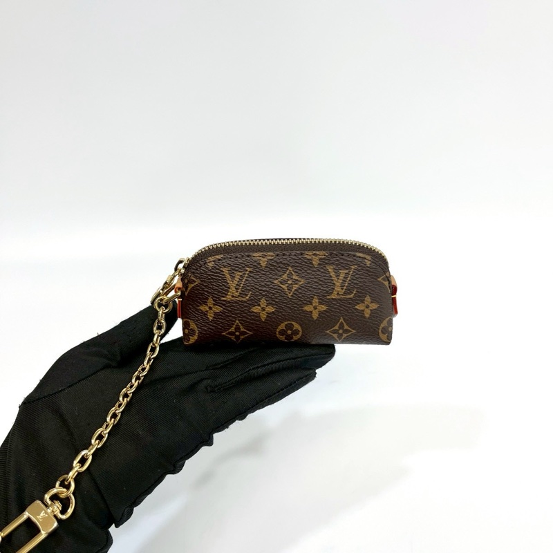 LV原花唇膏彩妝鏈條扣環收納包M25694-6