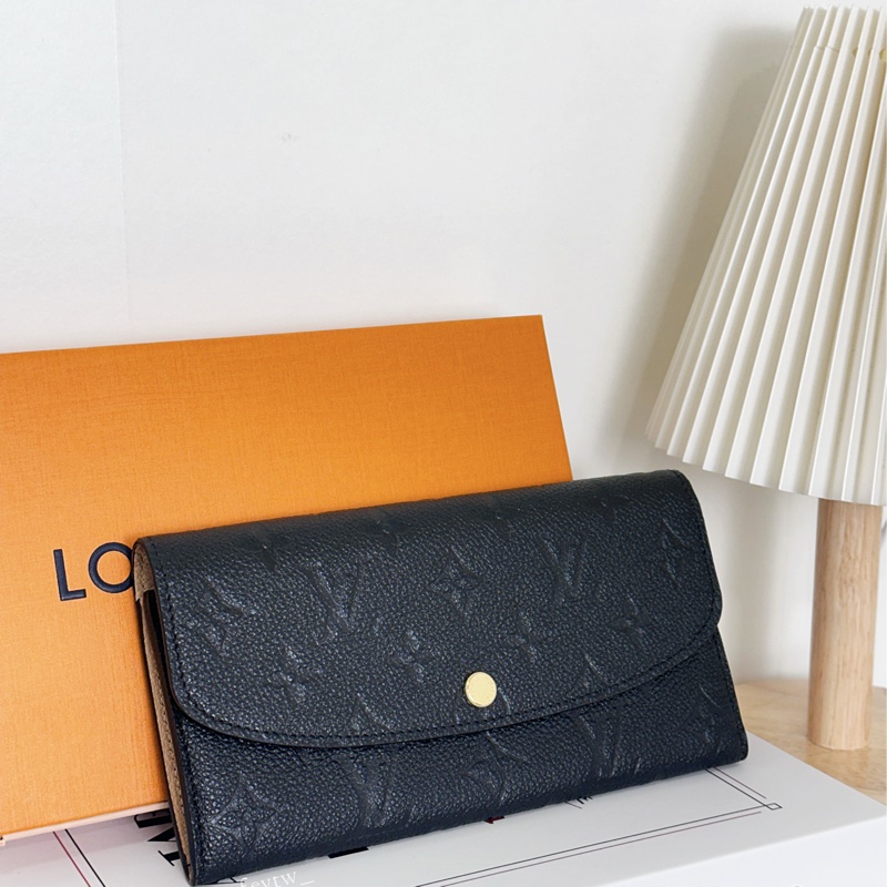 LV 壓紋 薄款 信封長夾-1