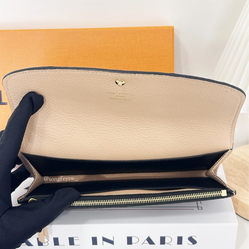 LV 壓紋 薄款 信封長夾-4