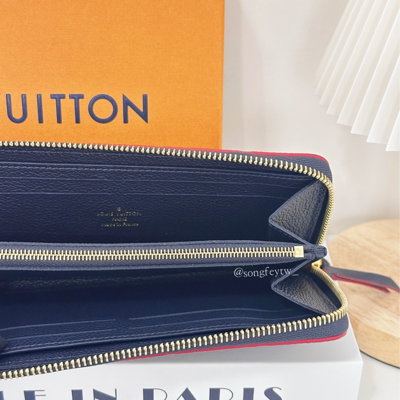 LV 壓紋 薄款 拉鏈長夾-4