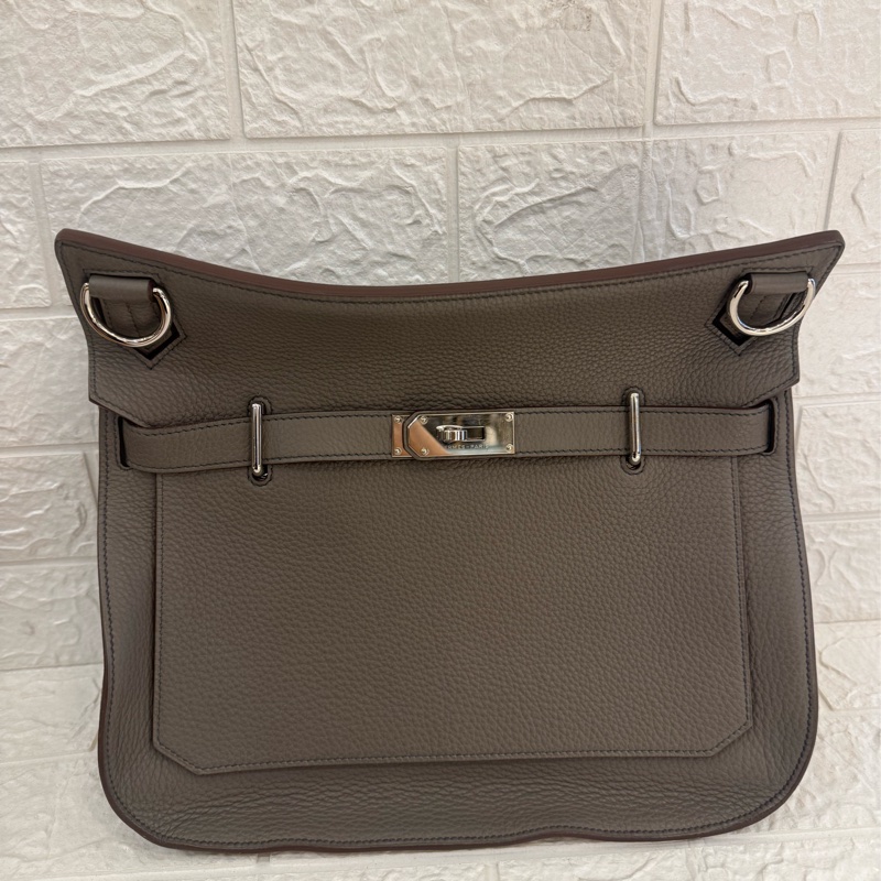 Hermes錫器灰內拼藍吉普賽34-0