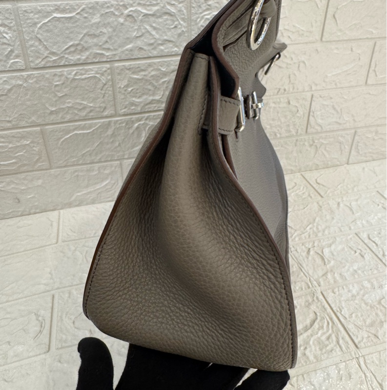 Hermes錫器灰內拼藍吉普賽34-2