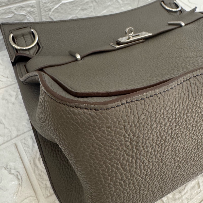 Hermes錫器灰內拼藍吉普賽34-6