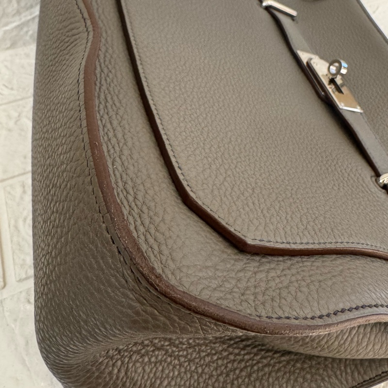 Hermes錫器灰內拼藍吉普賽34-8