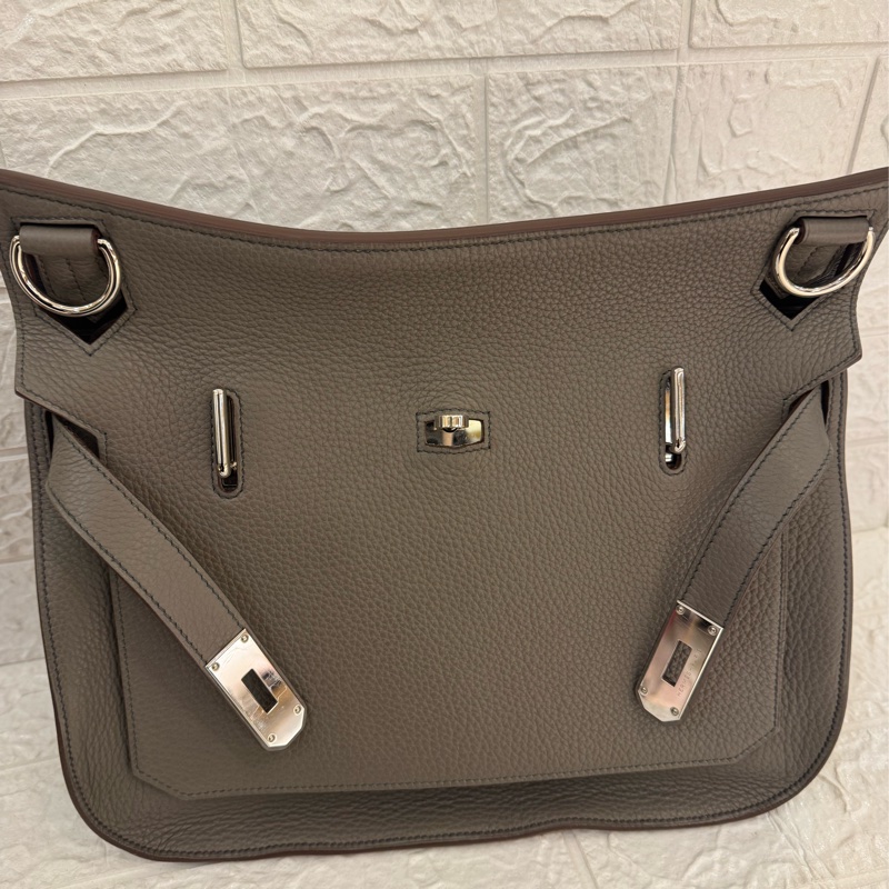 Hermes錫器灰內拼藍吉普賽34-21