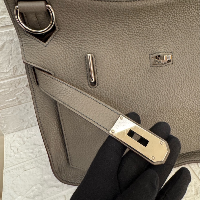 Hermes錫器灰內拼藍吉普賽34-22