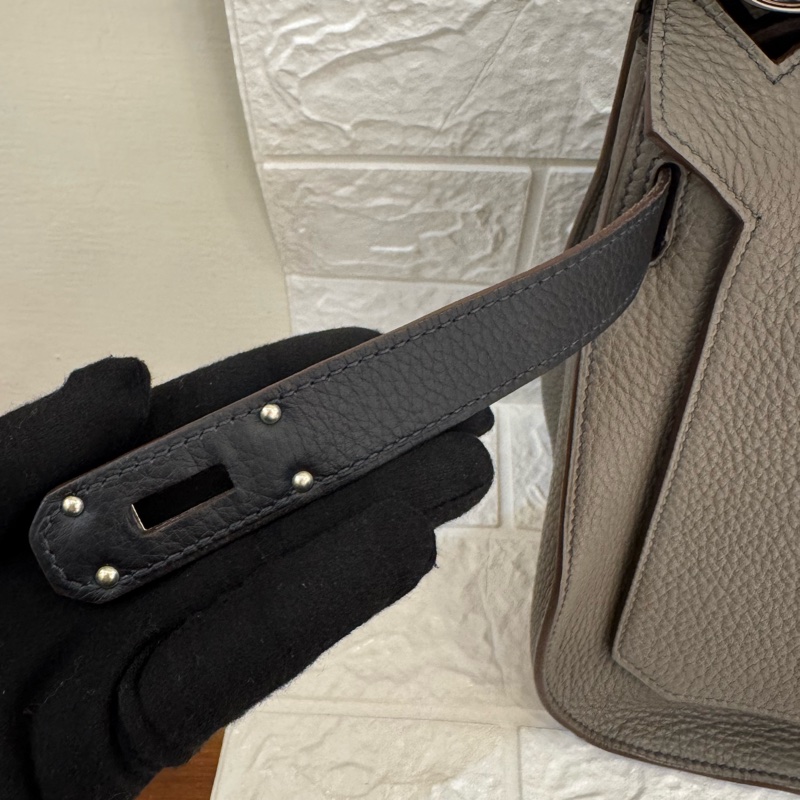 Hermes錫器灰內拼藍吉普賽34-24