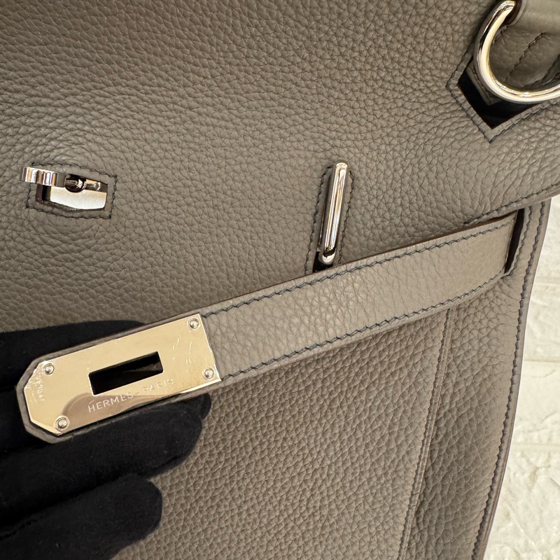 Hermes錫器灰內拼藍吉普賽34-25