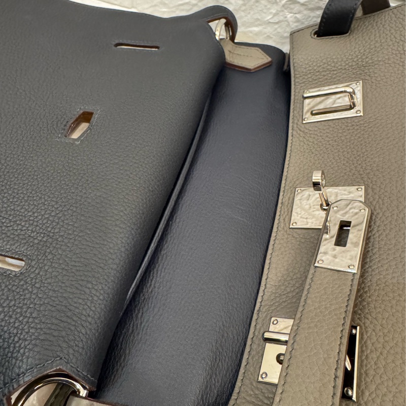 Hermes錫器灰內拼藍吉普賽34-32