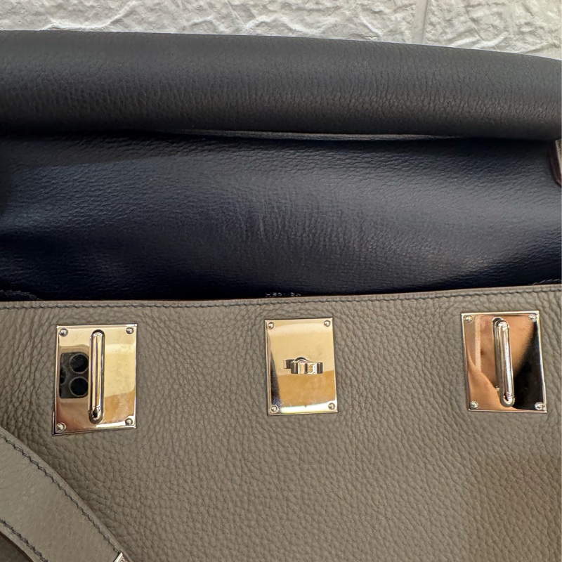 Hermes錫器灰內拼藍吉普賽34-34