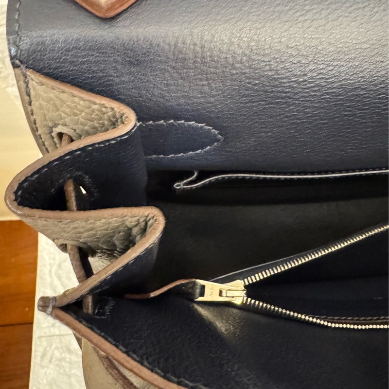 Hermes錫器灰內拼藍吉普賽34-36