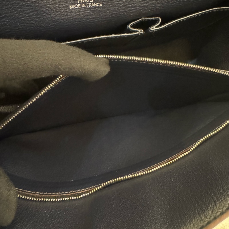 Hermes錫器灰內拼藍吉普賽34-48