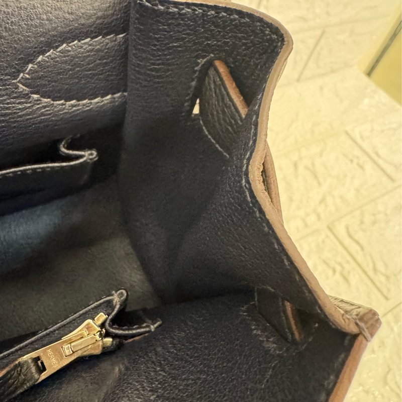 Hermes錫器灰內拼藍吉普賽34-52