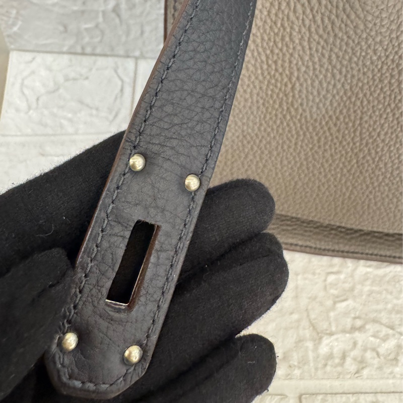 Hermes錫器灰內拼藍吉普賽34-60