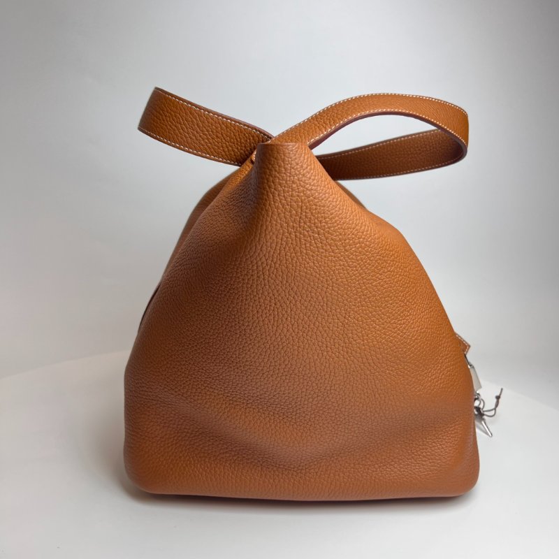 HERMES Z刻金棕PICOTIN GM 包-2