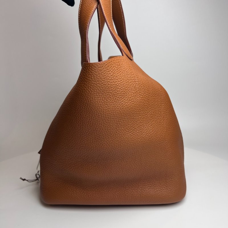 HERMES Z刻金棕PICOTIN GM 包-3