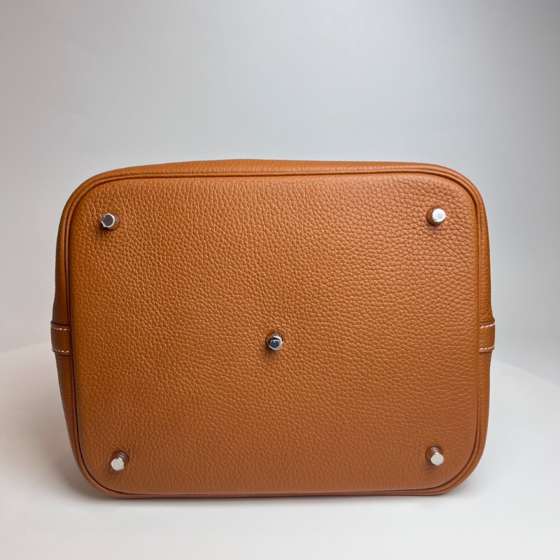 HERMES Z刻金棕PICOTIN GM 包-4