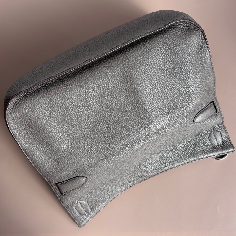 ::HERMES:: 愛馬仕 錫器灰內拚藍吉普賽34-9