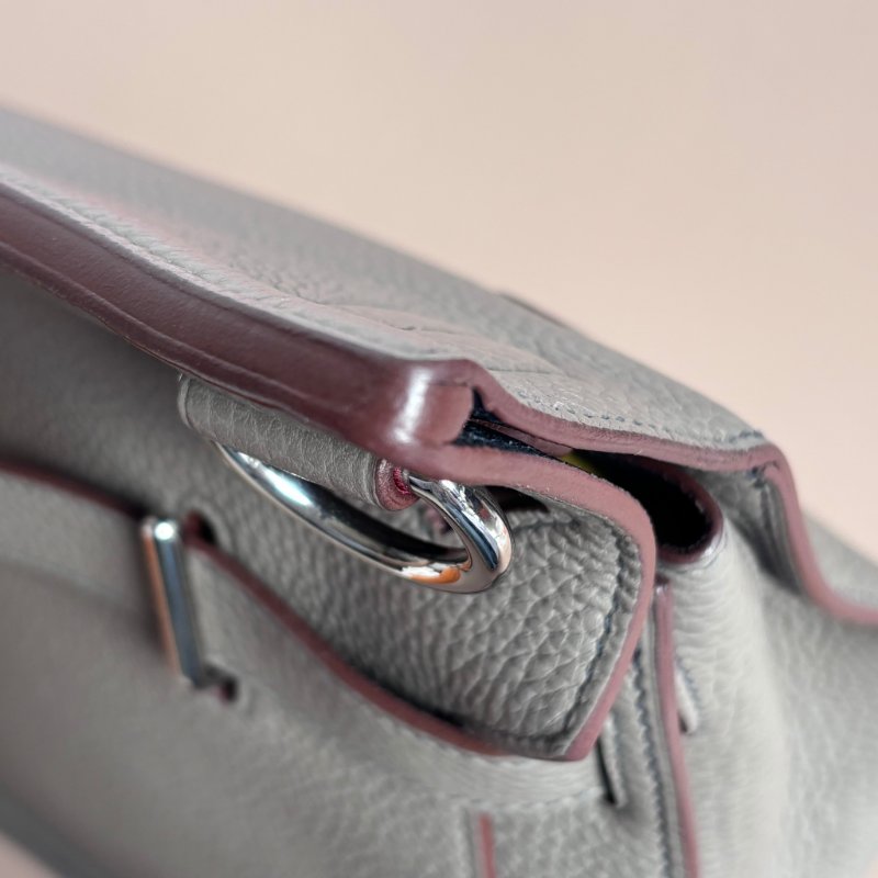 ::HERMES:: 愛馬仕 錫器灰內拚藍吉普賽34-19