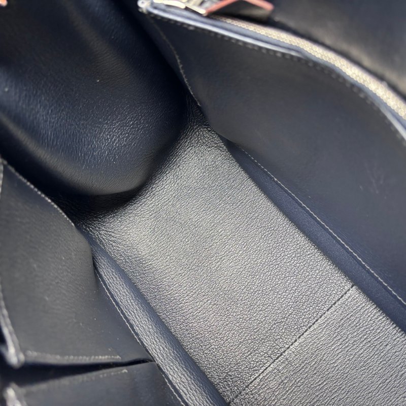 ::HERMES:: 愛馬仕 錫器灰內拚藍吉普賽34-27