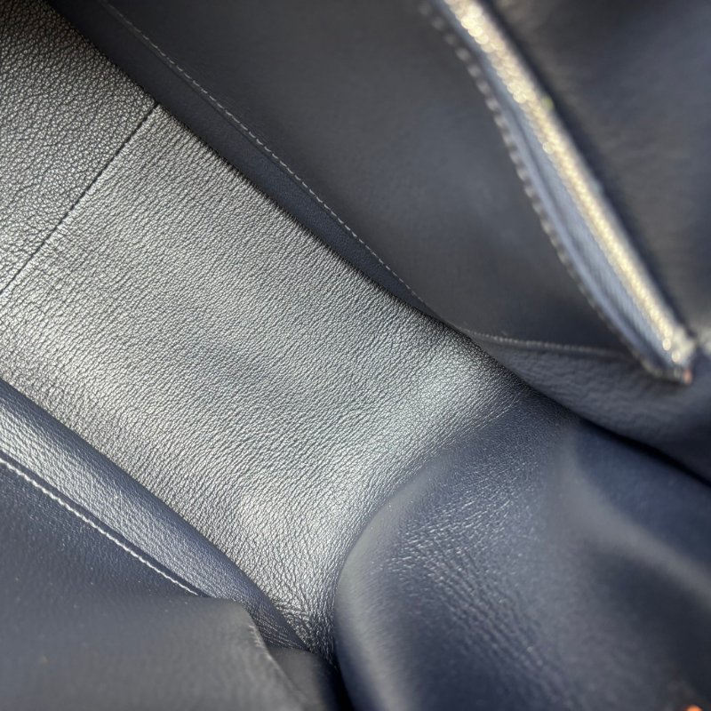 ::HERMES:: 愛馬仕 錫器灰內拚藍吉普賽34-28