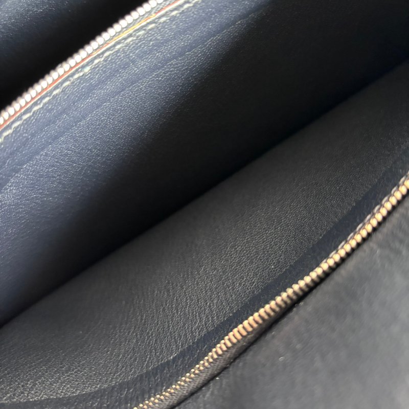 ::HERMES:: 愛馬仕 錫器灰內拚藍吉普賽34-38