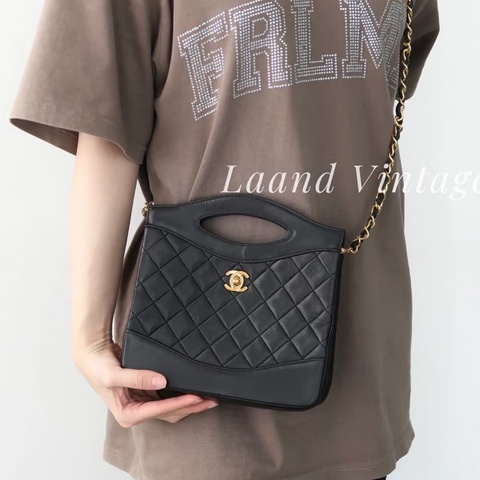 Chanel • Mini 31 Bag 經典黑金羊皮鏈條包