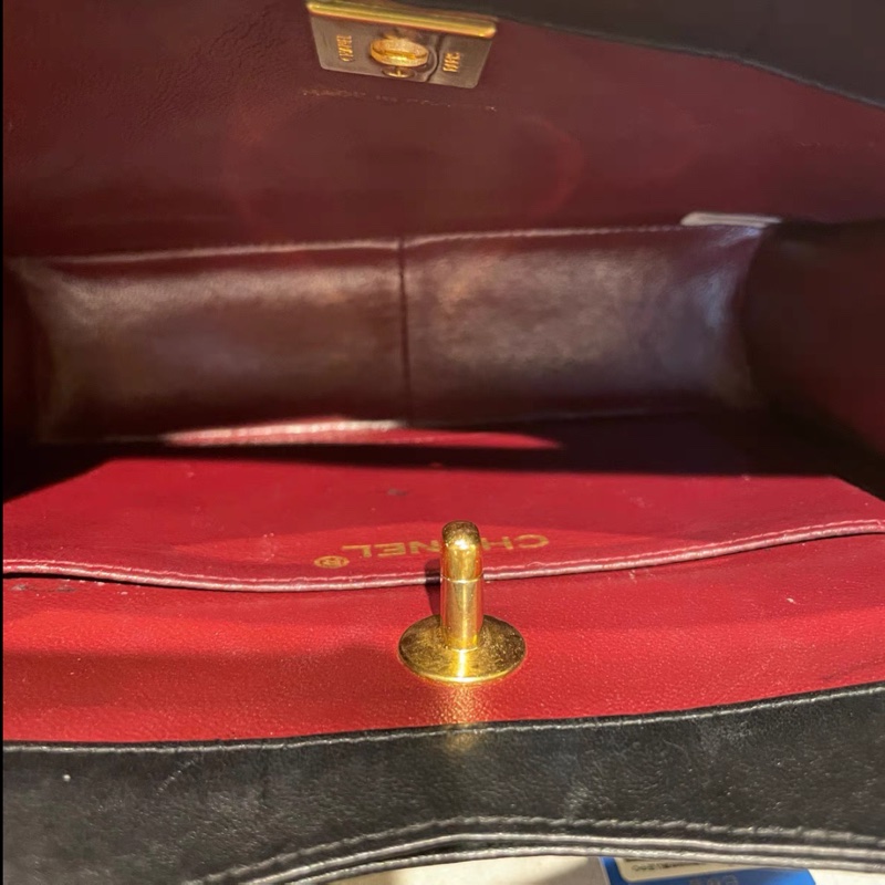 Chanel • Mini 31 Bag 經典黑金羊皮鏈條包-9