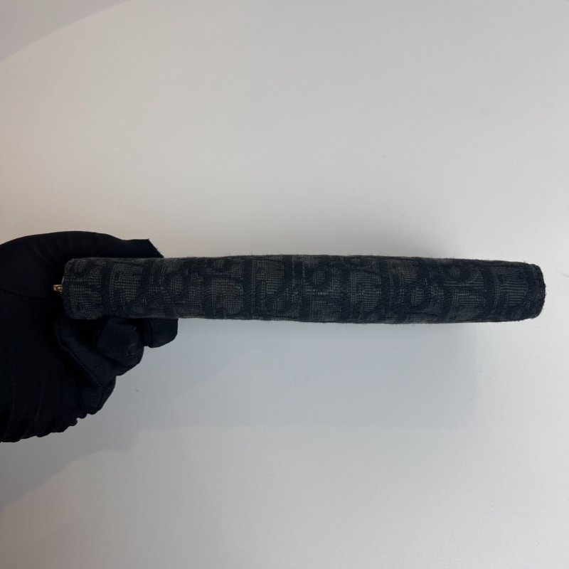 DIOR 黑老花ㄇ拉長夾-4