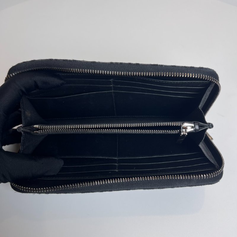 DIOR 黑老花ㄇ拉長夾-5