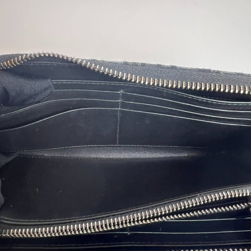 DIOR 黑老花ㄇ拉長夾-7