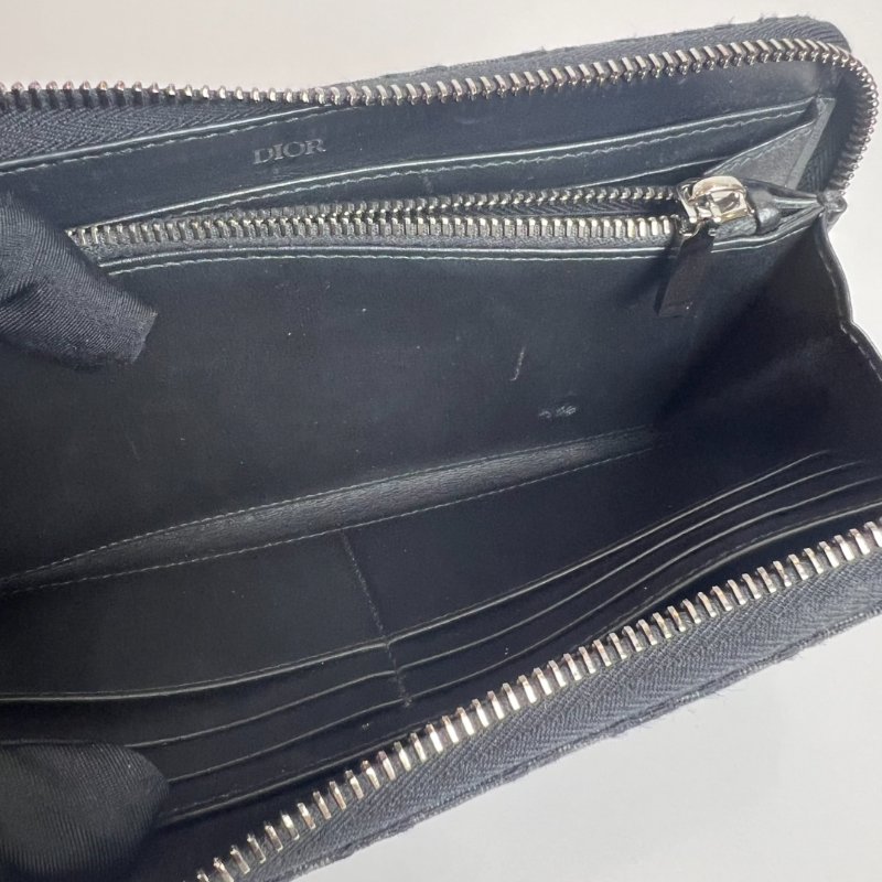 DIOR 黑老花ㄇ拉長夾-8