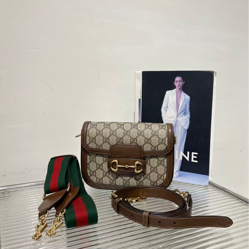 🔥新到:Gucci / 古馳Horsebit馬鞍包1955 肩斜背包,尺寸20*5*15-6