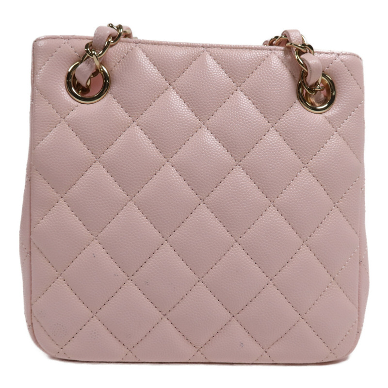 CHANEL 牛皮皮革Shoulder Bag金扣鏈帶肩背袋-1