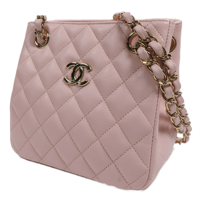 CHANEL 牛皮皮革Shoulder Bag金扣鏈帶肩背袋-2