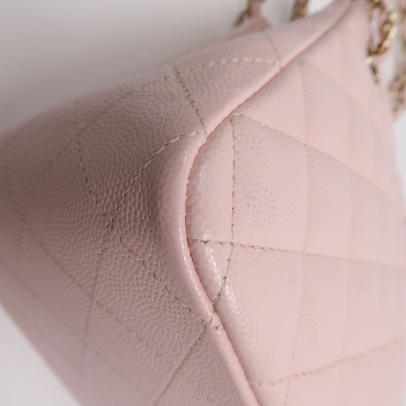 CHANEL 牛皮皮革Shoulder Bag金扣鏈帶肩背袋-7