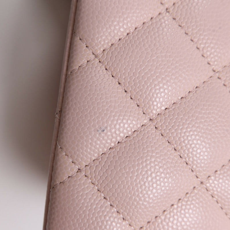 CHANEL 牛皮皮革Shoulder Bag金扣鏈帶肩背袋-8